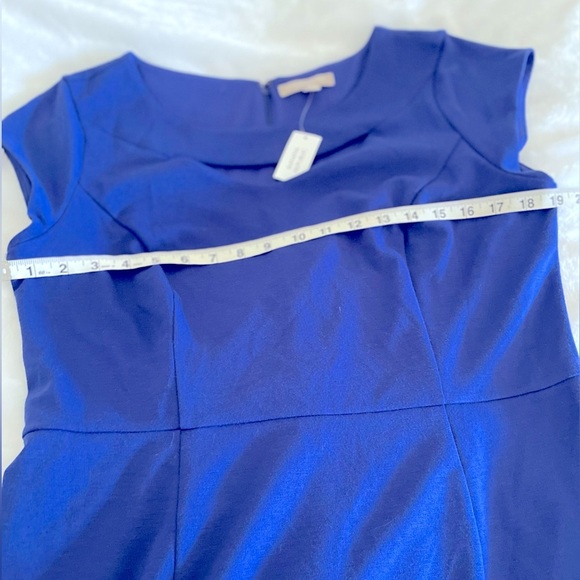 NWT Banana Republic Blue Cutout Dress Size 12 - Picture 3 of 6